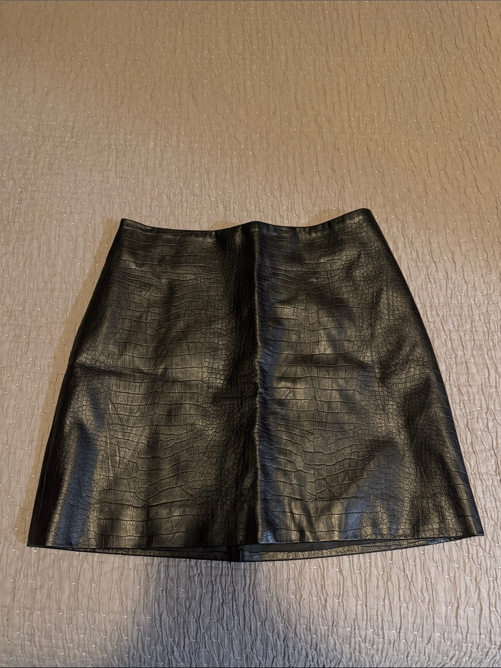 H&M Faux Leather Skirt